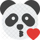 Panda Lanzando Un Beso Icono