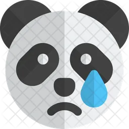 Panda Tear Emoji Icon