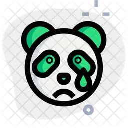 Panda Tear Emoji Icon