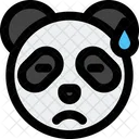 Panda Triste Por El Sudor Icono