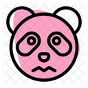 Panda Verwirrt Offene Augen Icon