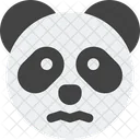 Panda verwirrt offene Augen  Symbol