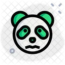 Panda Verwirrt Offene Augen Tier Tierwelt Icon