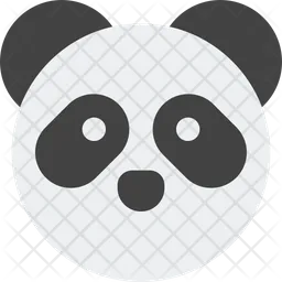 Panda Without Mouth Emoji Icon