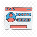 Panel De Perfil De Usuario Perfil De Usuario Biodatos Icono
