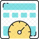 Prueba De Velocidad Velocidad Web Control De Velocidad Icono