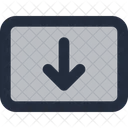 Panel De Flujo Ux Moverse Hacia Abajo Icono