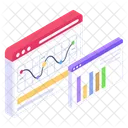 Estadisticas Web Infografia Web Datos En Linea Icono