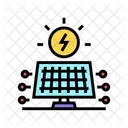 Panel Solar Electrico Icono