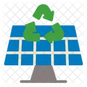 Energia Solar Panel Icono