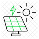 Estilo De Contorno En Color Verde Y Negro Icono