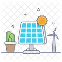 Panel solar  Icono