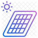 Panel Solar Energia Solar Energia Renovable Icono