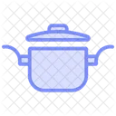 Moms Cooking Pan Duotone Line Icone Icon