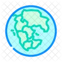 Pangaea Earth Continent Icon