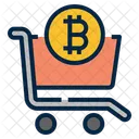 Achats Panier Bitcoin Icône