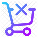 Panier-d-achat-supprimer-  Icône