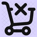 Panier D Achat Supprimer Icône