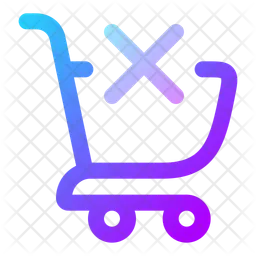 Panier-d-achat-supprimer-  Icône