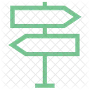 Poteau Indicateur Panneau Indicateur Direction Icône
