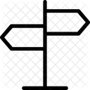 Poteau Indicateur Panneau Indicateur Direction Icône