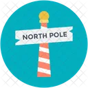 Panneau Nord Pole Icône