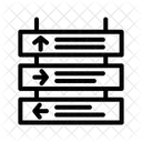Tableau De Direction Panneau De Signalisation De Vol Panneau De Signalisation Icon