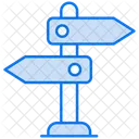 Panneau de signalisation directionnel  Icône
