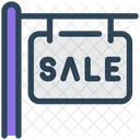 Panneau de vente de maison  Icône