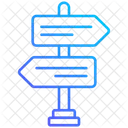Panneau directionnel  Icône