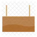 Panneau En Bois Panneau Daffichage Thesaurisation Icône