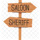 Saloon Sherif Western Icône