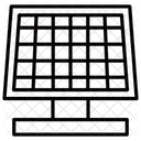 Panneau Solaire Electricite Technologie Icône