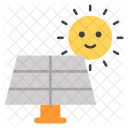 Panneau solaire Emoji Icône