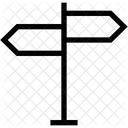 Panneaux Indicateurs Directions Directionnel Icône