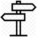 Panneaux Indicateurs Directions Directionnel Icône