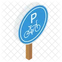 Parcheggio Per Biciclette Simbolo Di Parcheggio Segnale Di Parcheggio Icon