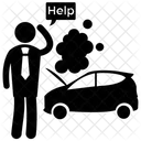 Pannenhilfe Pannenhilfe Autounfall Symbol