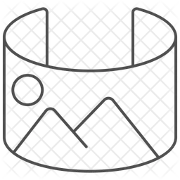 파노라마 사진  아이콘