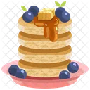 Panqueque Pastel Postre Icono