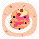 Panqueque Pastel Postre Icono