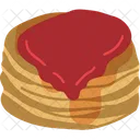 Panqueques Pan Cake Pastel Caliente Icono