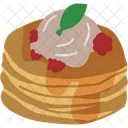 Panqueques Pan Cake Pastel Caliente Icono