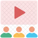 Medios De Comunicacion Pantalla Cine Icono