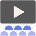 Medios De Comunicacion Pantalla Cine Icono