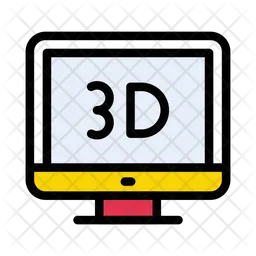 Pantalla 3D  Icono