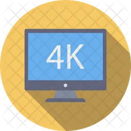 Pantalla 4K  Icono