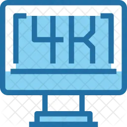 Pantalla 4k  Icono