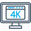 Pantalla 4k  Icono