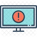 Pantalla Azul Error Monitor Icono